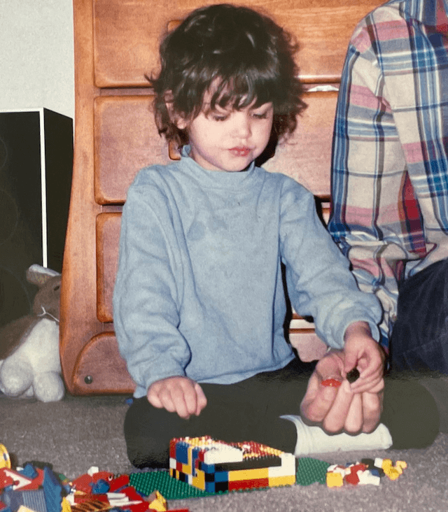 Me as a deeply focused child